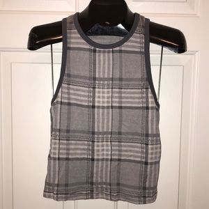 Victoria’s Secret M Plaid Crop Tank Top